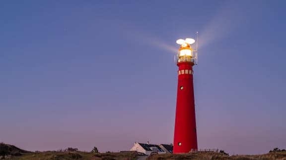 Lighthouse at dusk